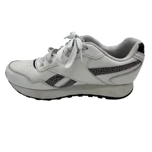 Reebok Women's 8.5 White Sneakers Royal Glide Platform‎ Leopard Print thumbnail 6