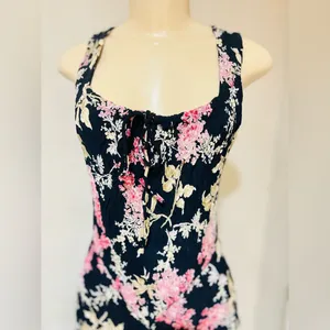 Vintage Starina women’s dress size L floral print thumbnail 10