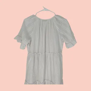 KATE & SAM Tiered Mini Dress Women‎ Size S White Eyelet Ruffle Lace Boho Summer thumbnail 13