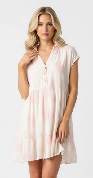 Karlie pastel boho babydoll dress size medium thumbnail 1