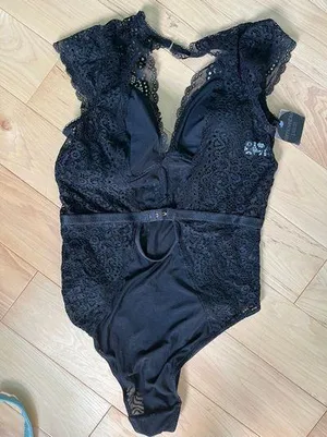 Lacey Black Bodysuit Size M thumbnail 2