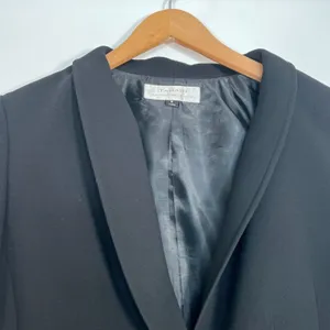 Tahari Arthur S Levine Vintage Black Blazer Jacket Pant Suit 2pc Set Womens 8 thumbnail 4