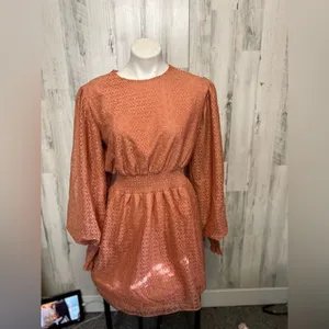 Missvishne orange dress Orange thumbnail 2