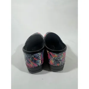 Dansko Professional Women Clog Multi Color Abstract Print‎ Slip On Medical Sz 38 thumbnail 4
