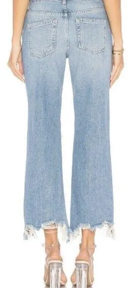 Free People We The Free Maggie Heavily Distressed Crop Jeans thumbnail 2