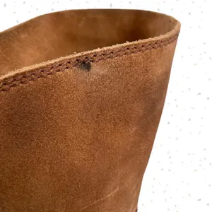 Freebird by Steven Brock Boots Brown Tan Suede Tall Heel Leather OTK Fall Boho 9 thumbnail 10