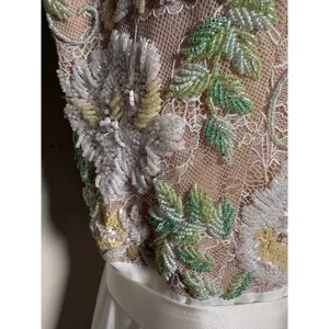 Sherri Hill Floral Beaded Mini Dress – Beaded Bodice, Chiffon Skirt, Size 2 thumbnail 7