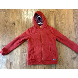 Patagonia red better sweater insulated full zip hooded sweater jacket M thumbnail 5