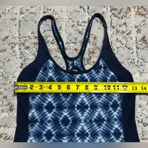 PATAGONIA razor back tank top with Bra size Small blue organic cotton thumbnail 6