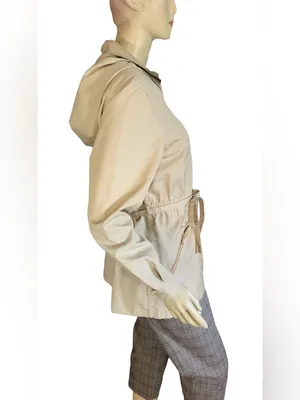 Vintage 1980'S Tan London Fog Lightweight Short Utility Trench Coat (11/12/M) thumbnail 3