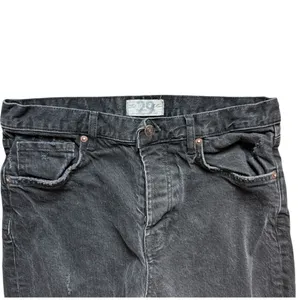 Womens Free People We The Free Distressed Black Straight Leg Jeans - Sz 29 thumbnail 2