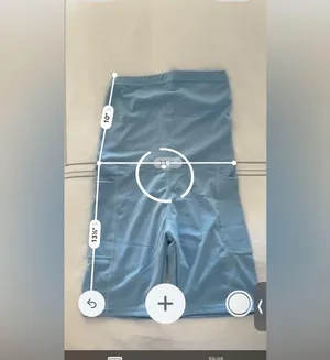 **NWOT** Lahloya ComfortCloud Maternity Biker Shorts in Sky Blue thumbnail 9