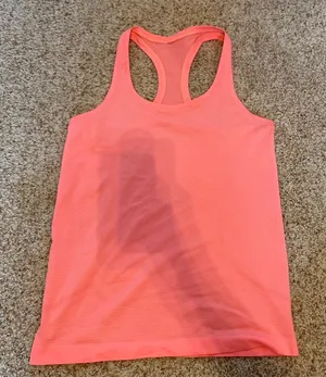 Coral lululemon racer back swiftly tech tank top hip length thumbnail 1