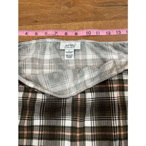 Just Polly New York Plaid Mini Skirt Size L Y2K Preppy Stretch Pull-On thumbnail 3