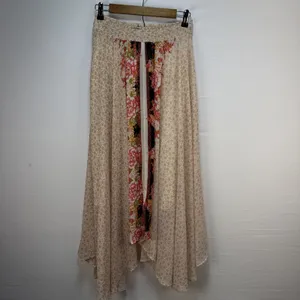 Free People Lovely Lady Maxi Skirt Size XS Asymmetrical Flowy‎ Floral Chiffon thumbnail 6