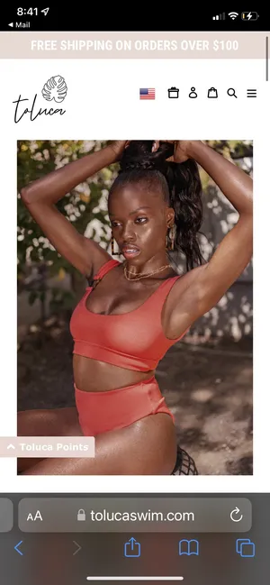 Toluca Swim Clara Top Size M thumbnail 5