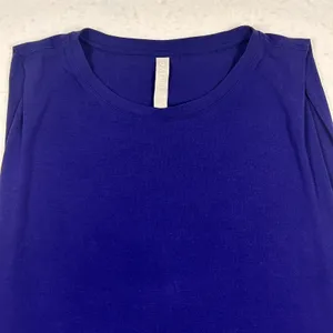 Athleta Womens Muscle Tank Top Royal‎ Blue Sleeveless Workout Gym Shirt Size M thumbnail 3