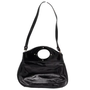 Kate Spade Handbag Womens Large Patent Leather Black Cutout Handle Excellent thumbnail 4