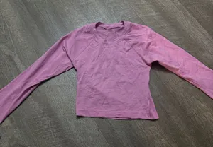 Like new Lululemon Swiftly Tech Cropped Long Sleeve 2.0 Dahlia Mauve thumbnail 1