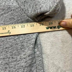 Gap Womens Sweatshirt dress crewneck Raglan sleeve Sm Gray thumbnail 5