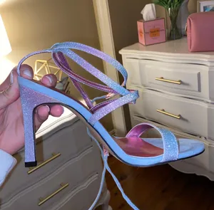 Sparkly Heels Blue Size 7.5 thumbnail 1