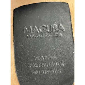 Maguba Berkeley Women's Black Leather Round Slip On Clogs Mules Shoes Size 10 thumbnail 6