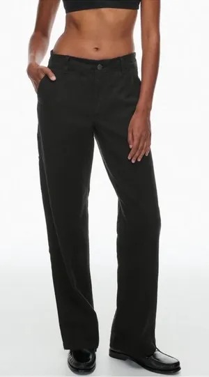 TNA Aritzia Black Wide Leg Cargo Pants 00 thumbnail 1