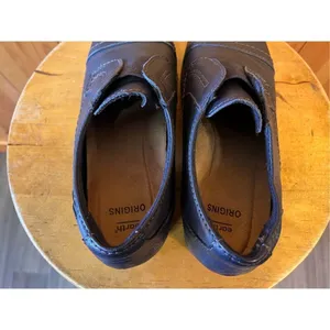 Earth Origins Black /Navy Leather Womens Navigate Nate Slip-On Loafers 6M thumbnail 5