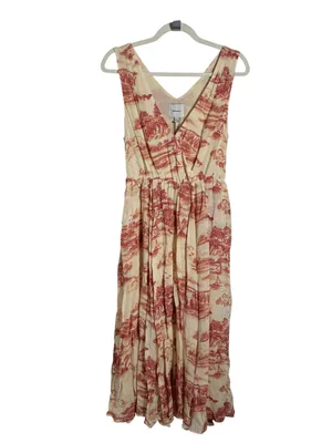 Reformation Farah Midi‎ Dress Toile Print Sleeveless V Neck NWT Size 4 thumbnail 12