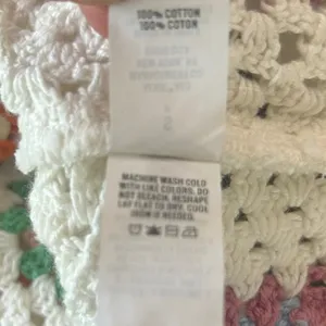 Aerie Crochet Granny Square Top Small White Long Sleeve Flowy Vacay Shirt Boho thumbnail 6