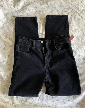 John Galt Black Corduroy Pants thumbnail 1