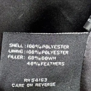 Black Rivet Puffer Coat XL Down Feather Longline Black Quilted Winter‎ Jacket thumbnail 7