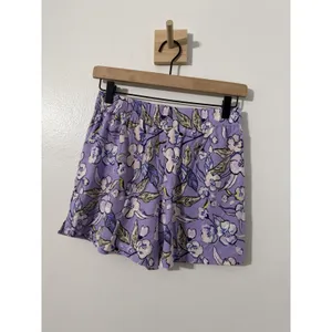 Vera Bradley Women’s Lavender Purple Wild Roses Pull On Lounge Short XS thumbnail 3