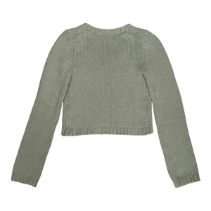 Abercrombie & Fitch Sage Green Cropped Cardigan Size XSmall thumbnail 2
