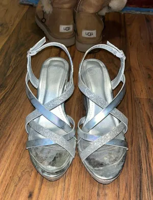 Chelsea Moreland sliver pageant/hoco/prom shoes thumbnail 3