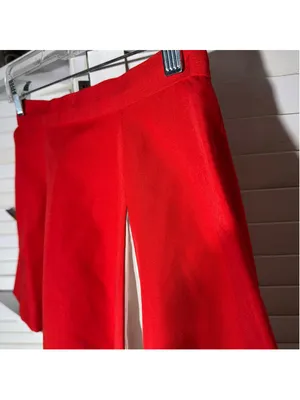 Vintage 90s cheerleader mini skirt white red pleated costume cosplay pinup sz S thumbnail 12