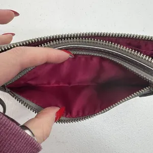 COACH Julia OP Signature Lurex Silver Black Clutch Zippy‎ Wallet Large Wristlet thumbnail 10
