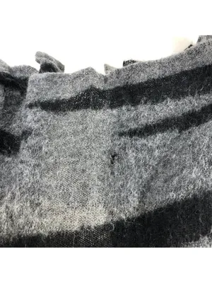 Eileen Fisher Womens Open Front Gray & Black Cardigan XXS Mohair Alpaca Blend thumbnail 3