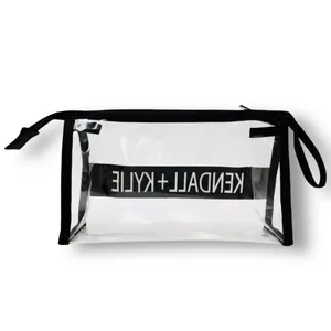 New‎ Kendall + Kylie Clear Makeup Bag Transparent Cosmetic Travel Pouch Case Y2K thumbnail 4