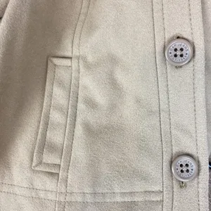 Gap Women's Tan Wool Blend Cropped Winter Pea Coat M thumbnail 5