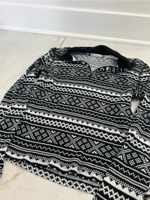 Lauren Ralph Lauren Active Black & White Quarter Zip Shirt Size Small thumbnail 2