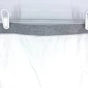 Splendid Supima Cotton White Ruched Mini‎ Skirt with Grey Waistband Size Small thumbnail 4
