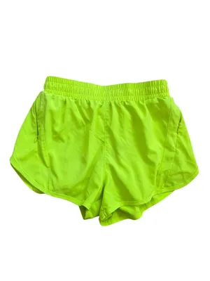 LULULEMON Neon Yellow Active Run Shorts Size 2 thumbnail 5