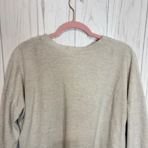 PRETTY REBEL Terry Oversized‎ Crewneck in Oatmeal, Large thumbnail 6