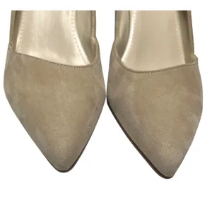 Marc Fisher Tan Suede‎ Pointed Toe D'Orsay Pumps Heels Size 9M thumbnail 7