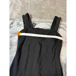 NWT Lulus Persuasion‎ Black Ruffled Bodycon Midi Dress Sleeveless Size Small thumbnail 8