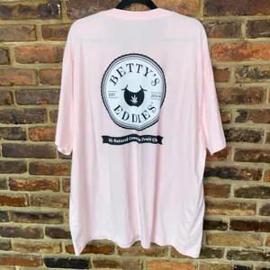 NWT Betty's Eddies Love Boobies Pink Short Sleeve T-Shirt Unisex Size 3XL thumbnail 6