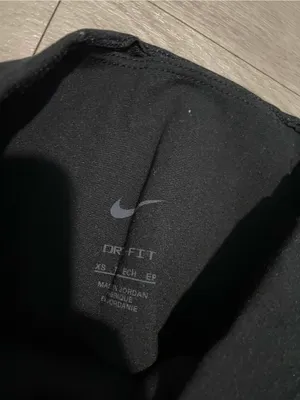 Nike Black Women's Leggings with White Swoosh thumbnail 2
