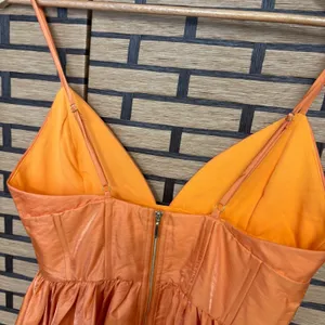 Runaway Astrid Orange Dress Size Small‎ thumbnail 7