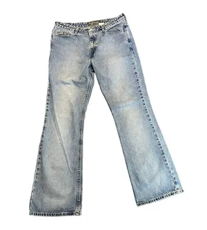 Vintage Levis Silvertab jeans 90s high rise fit and flare light wash size 32 thumbnail 4
